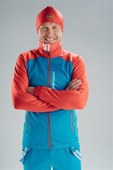Лыжный разминочный джемпер мужскойя NORDSKI Premium BLUE/RED - фото 17153