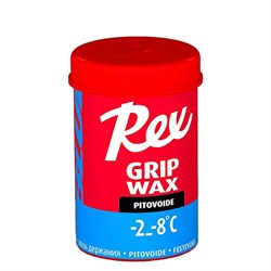 Мазь держания REX Grip waxes, (-2-8 C), Blue, 45g - фото 17296