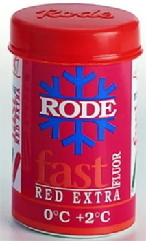 Мазь лыжная RODE Fluor, (+2-0 С), Red Extra, 45g - фото 17371