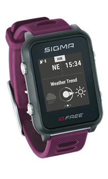 Часы SIGMA ID.FREE Plum, 7 профилей (GPS, пульс.на часах) - фото 21711