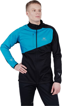 Лыжный разминочный джемпер мужской NORDSKI Premium BLUE/BLACK 800170 - фото 26750