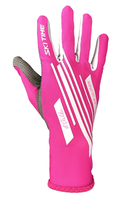 Перчатки SKI TIME RACE для лыжероллеров Розовые STRG0105/pink