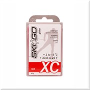 Мазь скольжения SKIGO XC, (+1-5 C), Red 60 g (исскуств.снег)