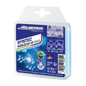 Мазь скольжения HOLMENKOL SYNTEC World Cup HF COLD, (-12-20 C), 2х35г 24772
