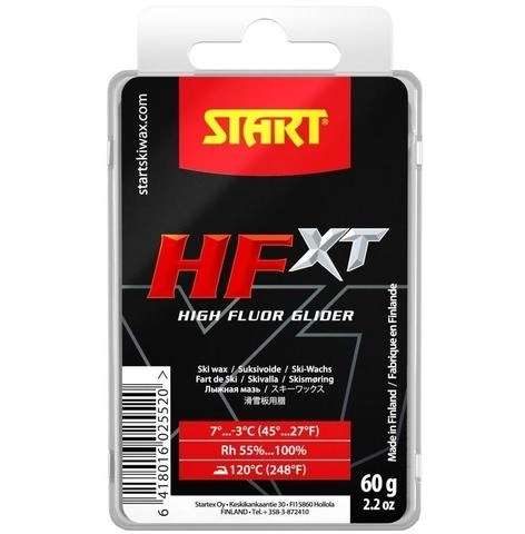 Мазь скольжения START HFXT4, (+7-3 C), Red, 60 g 2552