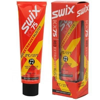 Клистер со скребком SWIX (+15+2 C), Red Extra Wet, 55 g KX75