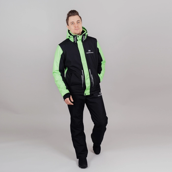 Куртка горнолыжная NORDSKI Extreme Black/Lime 560180