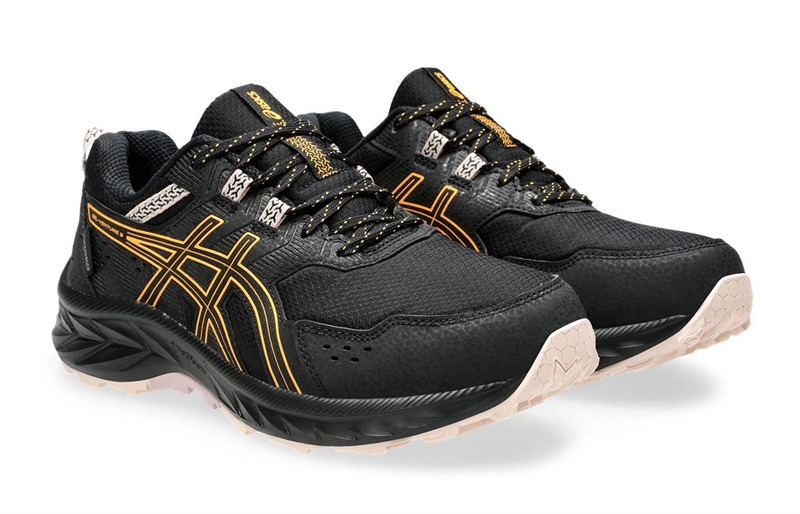 Кроссовки внедорожные ASICS GEL-VENTURE 9 WP Women Black/orange 1012B519-004 - фото 27326
