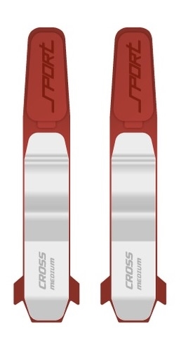 Флексоры для креплений STC NNN SKATE красно-белый (Race, Pro, Sport), пара 13251