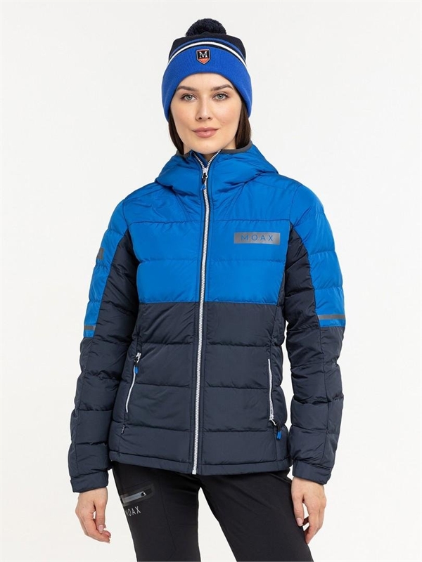Куртка пуховая MOAX Club Team женская синяя 314230-72105