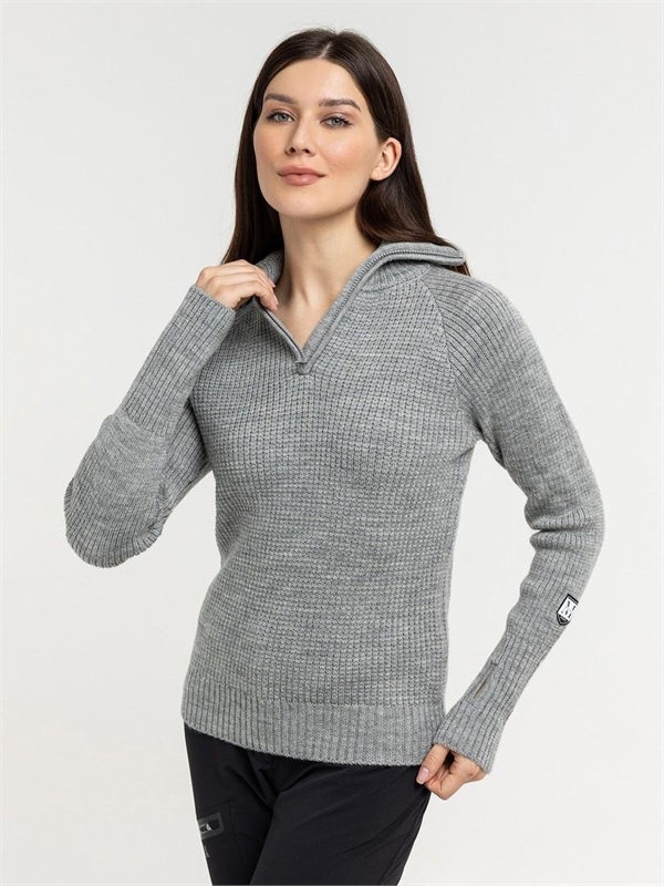 Свитер MOAX Komi унисекс серый меланж 714012-11200