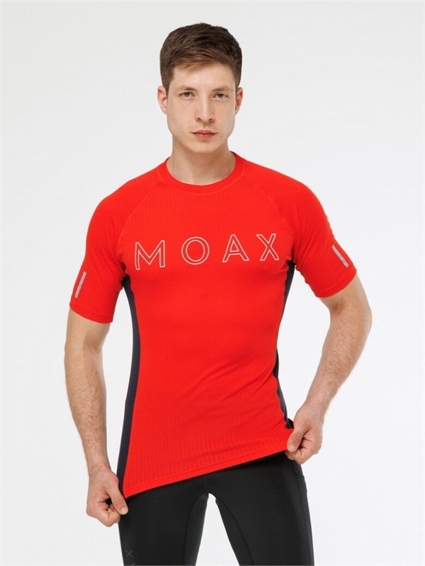 Футболка MOAX Race SS мужская красный неон 114021-99992