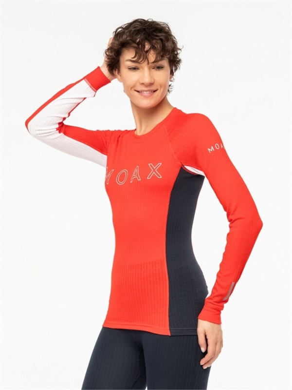 Термофутболка MOAX Race LS женская красная 114030-99992