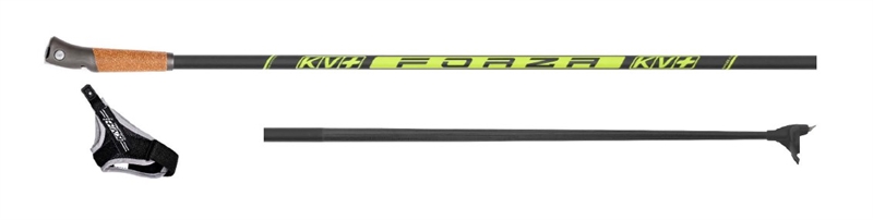 Палки лыжные KV+ FORZA Clip 100% Carbon 22p016Y