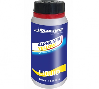 Жидкая мазь скольжения HOLMENKOL Alphamix Yellow теплая, 250 ml 24032