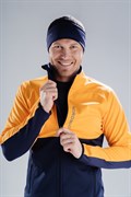 Лыжный разминочный джемпер мужской NORDSKI Premium ORANGE/ BLUEBERRY