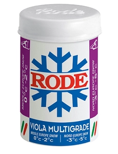 Мазь лыжная RODE, (0-2, -3-5 С), Multigrade, 45g P46