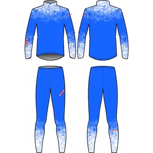 Комбинезон гоночный KV+ Tornado Blue/White раздельный 23V118.20