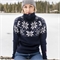 Свитер ULVANG RAV Kiby New Navy/Grey Melange женский 77316-75016